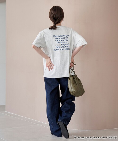 UCLA（ユーシーエルエー）の「【UCLA 別注】 カレッジプリントTシャツ（Tシャツ/カットソー・レディース・オフホワイト/ナチュラル/コバルトブルー/ダークグレー・L/M）」の19枚目の写真