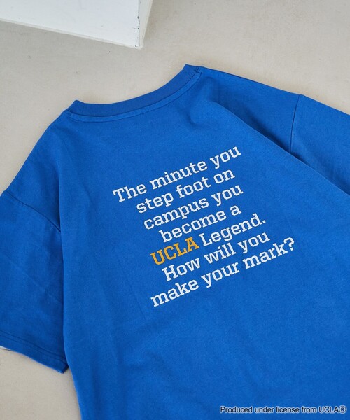 UCLA（ユーシーエルエー）の「【UCLA 別注】 カレッジプリントTシャツ（Tシャツ/カットソー・レディース・オフホワイト/ナチュラル/コバルトブルー/ダークグレー・L/M）」の22枚目の写真