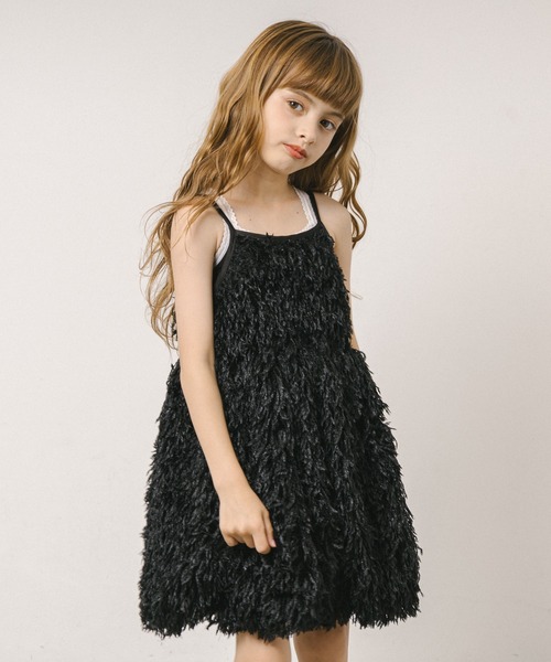 URBAN CHERRY(アーバンチェリー)の「エンジェルフェザーバルーンキャミワンピース(ワンピース・キッズ・アイボリー/ブラック/ブルー・110cm/120cm/130cm/140cm/150cm)」の22枚目の写真