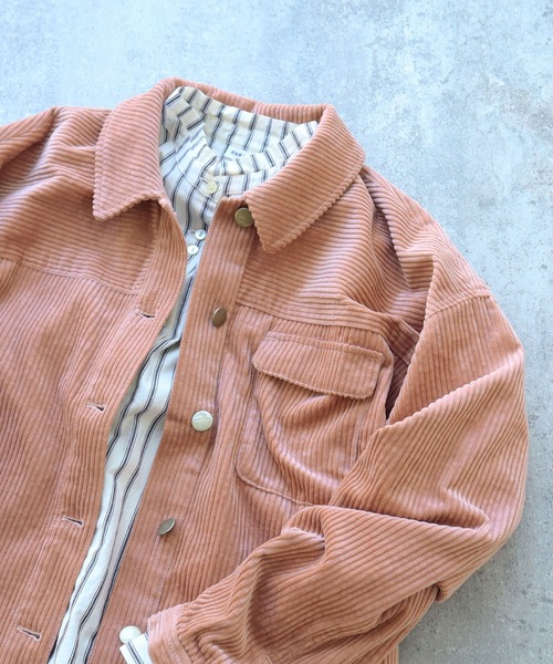 PAR ICI（パーリッシィ）の「6Wコーデュロイ ブルゾン（ブルゾン・レディース・カーキ/マスタード/ピンク・FREE）」の3枚目の写真