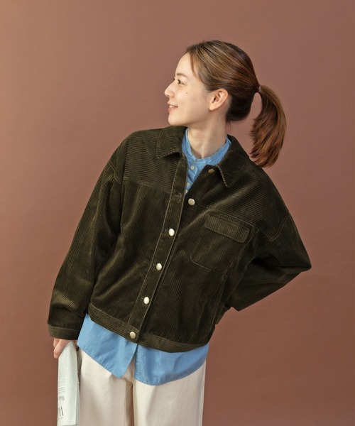 PAR ICI（パーリッシィ）の「6Wコーデュロイ ブルゾン（ブルゾン・レディース・カーキ/マスタード/ピンク・FREE）」の21枚目の写真