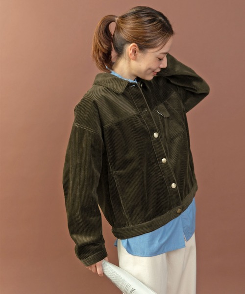 PAR ICI（パーリッシィ）の「6Wコーデュロイ ブルゾン（ブルゾン・レディース・カーキ/マスタード/ピンク・FREE）」の22枚目の写真