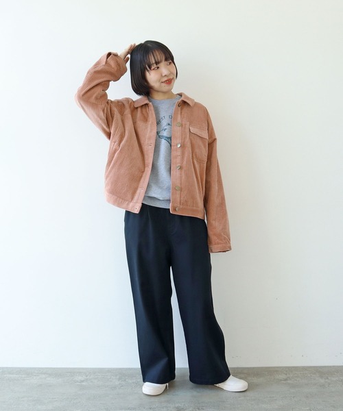 PAR ICI（パーリッシィ）の「6Wコーデュロイ ブルゾン（ブルゾン・レディース・カーキ/マスタード/ピンク・FREE）」の18枚目の写真