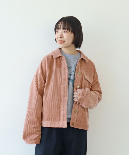 PAR ICI（パーリッシィ）の「6Wコーデュロイ ブルゾン（ブルゾン・レディース・カーキ/マスタード/ピンク・FREE）」の8枚目の写真