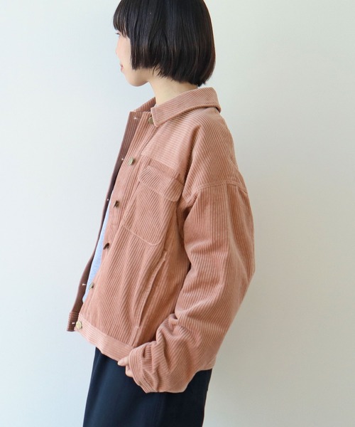 PAR ICI（パーリッシィ）の「6Wコーデュロイ ブルゾン（ブルゾン・レディース・カーキ/マスタード/ピンク・FREE）」の9枚目の写真