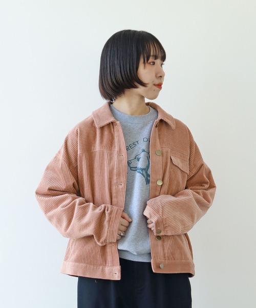 PAR ICI（パーリッシィ）の「6Wコーデュロイ ブルゾン（ブルゾン・レディース・カーキ/マスタード/ピンク・FREE）」の12枚目の写真