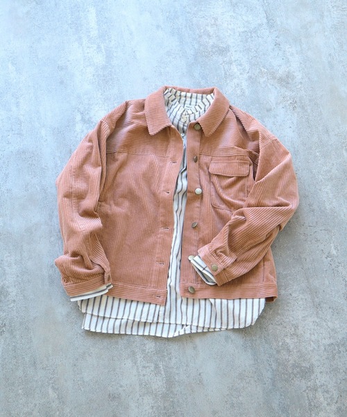 PAR ICI（パーリッシィ）の「6Wコーデュロイ ブルゾン（ブルゾン・レディース・カーキ/マスタード/ピンク・FREE）」の19枚目の写真