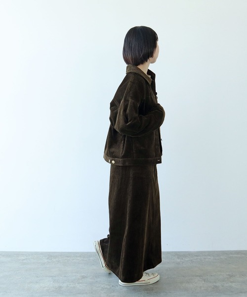 PAR ICI（パーリッシィ）の「6Wコーデュロイ ブルゾン（ブルゾン・レディース・カーキ/マスタード/ピンク・FREE）」の7枚目の写真