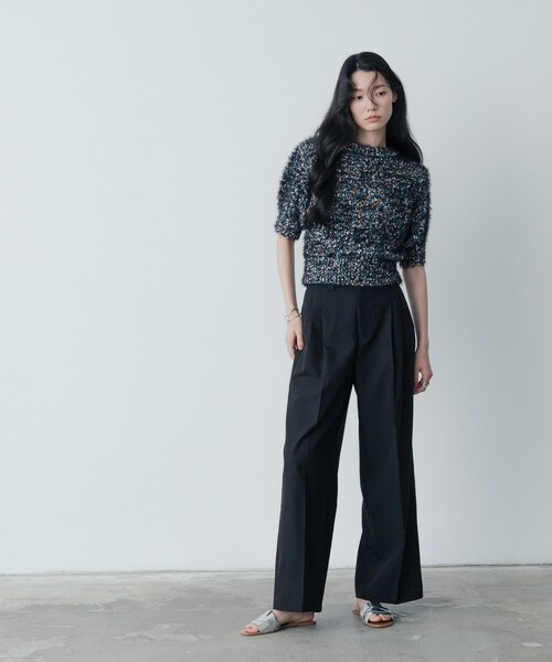 GALLEST（ギャレスト）の「カラーネップニット（ニット/セーター・レディース・ブラック系3/ホワイト系4・38）」の12枚目の写真