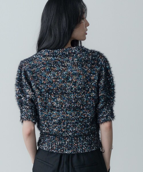 GALLEST（ギャレスト）の「カラーネップニット（ニット/セーター・レディース・ブラック系3/ホワイト系4・38）」の18枚目の写真