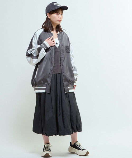 CONVERSE TOKYO（コンバーストウキョウ）の「BALLOON SILHOUETTE SKIRT（スカート・レディース・ベージュ/ブラック・FREE）」の21枚目の写真