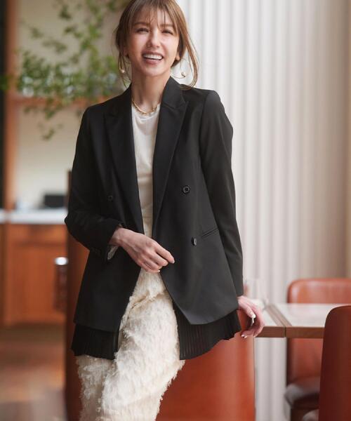 DRESSTERIOR(ドレステリア)の「【セットアップ可/美人百花/美香さん着用】カットジャカードイージーパンツ(その他パンツ・レディース・アイボリー/ブラック・34/36/38/40)」の10枚目の写真