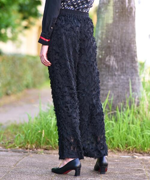 DRESSTERIOR(ドレステリア)の「【セットアップ可/美人百花/美香さん着用】カットジャカードイージーパンツ(その他パンツ・レディース・アイボリー/ブラック・34/36/38/40)」の14枚目の写真