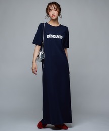新品　【SINN】 Narcissus ワンピース　ブルー セール】【SINN】Narcissusオリジナル バルーンベルトワンピース