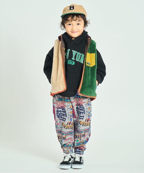 F.O.KIDS（エフオーキッズ）の「【ジュニア対応】3柄カットソーパンツ（スウェットパンツ・キッズ・チャコール/キナリ/グレー・80/90/100/110/120/130/140）」の6枚目の写真