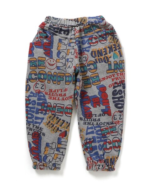 F.O.KIDS（エフオーキッズ）の「【ジュニア対応】3柄カットソーパンツ（スウェットパンツ・キッズ・チャコール/キナリ/グレー・80/90/100/110/120/130/140）」の4枚目の写真