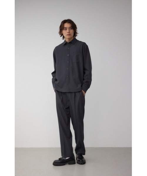 AZUL by moussy(アズールバイマウジー)の「C/Tベーシックエッセンシャルトラウザー(スラックス・メンズ・チャコールグレー/ダークブラウン・LARGE/MEDIUM)」の8枚目の写真