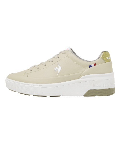le coq sportif(ルコックスポルティフ)の「LCS セーヴル リフト II(スニーカー・レディース・ベージュ系その他/ブラック系/ホワイト×シルバー・23.0cm/24.5cm/25.0cm/23.5cm/24.0cm/22.5cm)」の3枚目の写真