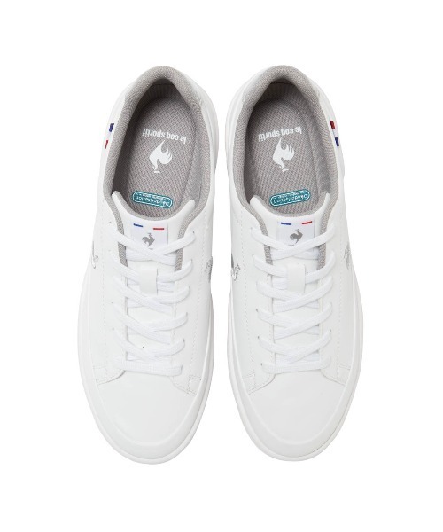 le coq sportif(ルコックスポルティフ)の「LCS セーヴル リフト II(スニーカー・レディース・ベージュ系その他/ブラック系/ホワイト×シルバー・23.0cm/24.5cm/25.0cm/23.5cm/24.0cm/22.5cm)」の9枚目の写真