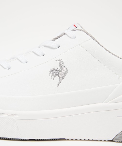 le coq sportif(ルコックスポルティフ)の「LCS セーヴル リフト II(スニーカー・レディース・ベージュ系その他/ブラック系/ホワイト×シルバー・23.0cm/24.5cm/25.0cm/23.5cm/24.0cm/22.5cm)」の10枚目の写真