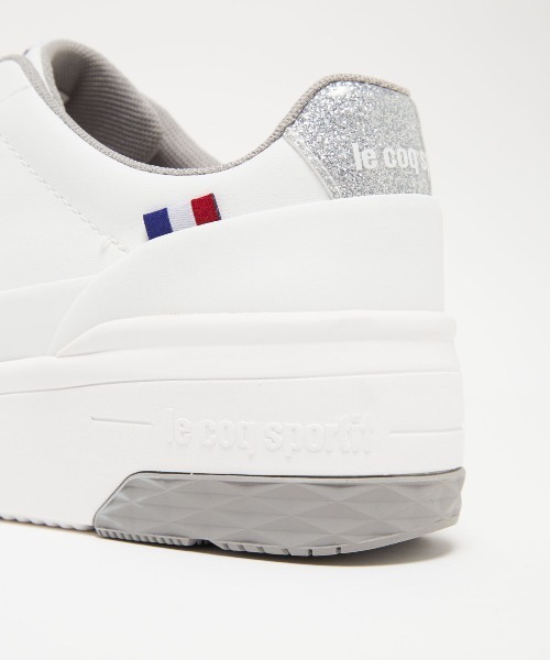 le coq sportif(ルコックスポルティフ)の「LCS セーヴル リフト II(スニーカー・レディース・ベージュ系その他/ブラック系/ホワイト×シルバー・23.0cm/24.5cm/25.0cm/23.5cm/24.0cm/22.5cm)」の12枚目の写真