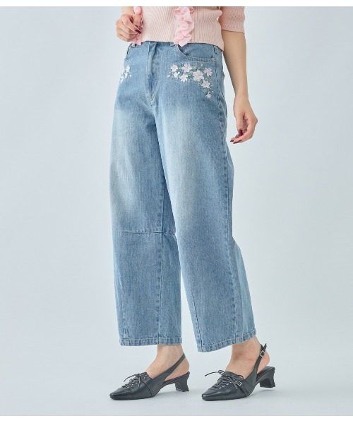 PEACH JOHN（ピーチジョン）の「バレルレッグデニムパンツ（その他パンツ・レディース・ブルー/ブラック・SMALL/MEDIUM）」の9枚目の写真