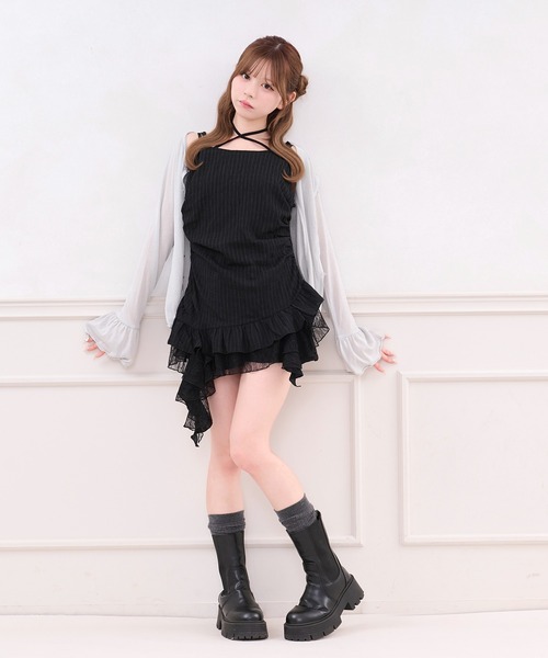 apres jour(アプレジュール)の「アシメフリルチュニック(キャミソール・レディース・ブラック系その他/オフホワイト/ブラック/ブラウン系その他・フリー/X-LARGE)」の12枚目の写真