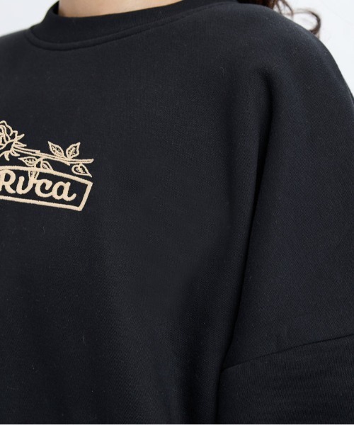 RVCA（ルーカ）の「RVCA/ルーカ スウェット トレーナー ショート丈 BF044-003（スウェット・レディース・グレー/ブラック・M/S）」の11枚目の写真