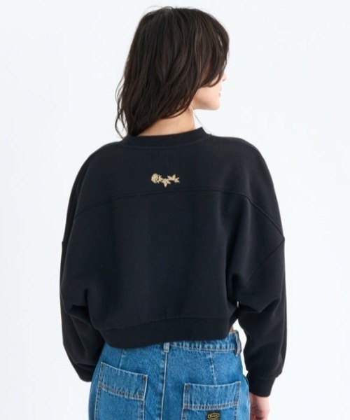 RVCA（ルーカ）の「RVCA/ルーカ スウェット トレーナー ショート丈 BF044-003（スウェット・レディース・グレー/ブラック・M/S）」の10枚目の写真