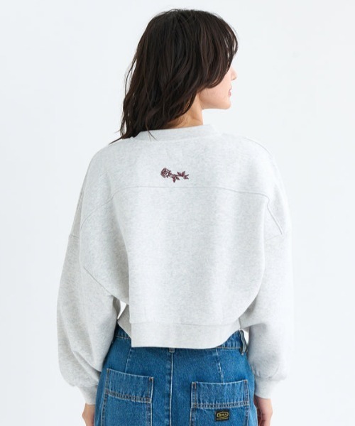 RVCA（ルーカ）の「RVCA/ルーカ スウェット トレーナー ショート丈 BF044-003（スウェット・レディース・グレー/ブラック・M/S）」の13枚目の写真