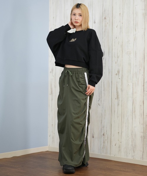 RVCA（ルーカ）の「RVCA/ルーカ スウェット トレーナー ショート丈 BF044-003（スウェット・レディース・グレー/ブラック・M/S）」の6枚目の写真