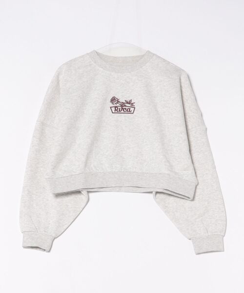 RVCA（ルーカ）の「RVCA/ルーカ スウェット トレーナー ショート丈 BF044-003（スウェット・レディース・グレー/ブラック・M/S）」の17枚目の写真