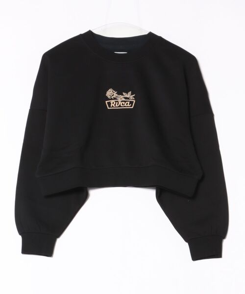 RVCA（ルーカ）の「RVCA/ルーカ スウェット トレーナー ショート丈 BF044-003（スウェット・レディース・グレー/ブラック・M/S）」の16枚目の写真