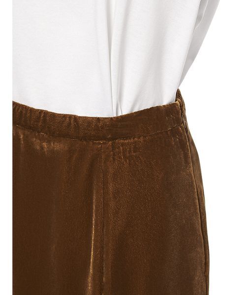 エスカルゴデザインベロアナロースカート（スカート）｜Mila