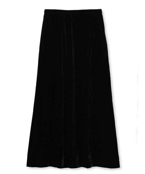 エスカルゴデザインベロアナロースカート（スカート）｜Mila