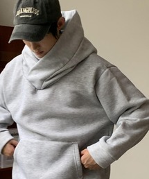 ARCADE | 春冬服 変形ボリュームハイネック 裏起毛 オーバーサイズ プルオーバー パーカー -ARCADE Limited Line-(パーカー)