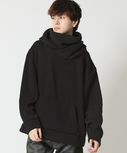 ARCADE（アーケード）の「春冬服 変形ボリュームハイネック 裏起毛 オーバーサイズ プルオーバー パーカー -ARCADE Limited Line-（パーカー・メンズ・チャコールグレー/ブラック/グレー・XL/L/M）」の15枚目の写真