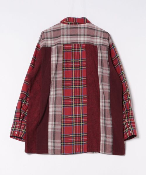 チャイハネ（チャイハネ）の「【チャイハネ】チェックパッチワークMEN'Sシャツ（シャツ/ブラウス・メンズ・ブルー/グリーン/レッド・FREE）」の17枚目の写真