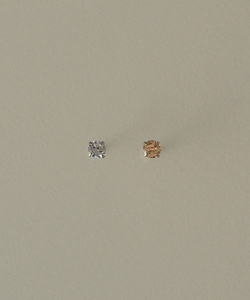 muku（ムク）の「PIERCE / MINI ZIRCONIA（ピアス（両耳用）・レディース・シルバー/オレンジ・FREE）」の10枚目の写真