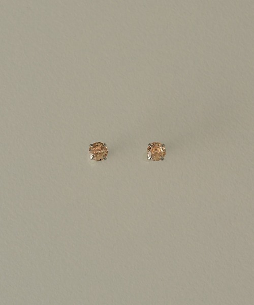 muku（ムク）の「PIERCE / MINI ZIRCONIA（ピアス（両耳用）・レディース・シルバー/オレンジ・FREE）」の11枚目の写真