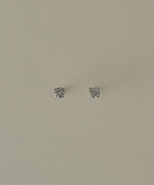 muku（ムク）の「PIERCE / MINI ZIRCONIA（ピアス（両耳用）・レディース・シルバー/オレンジ・FREE）」の12枚目の写真