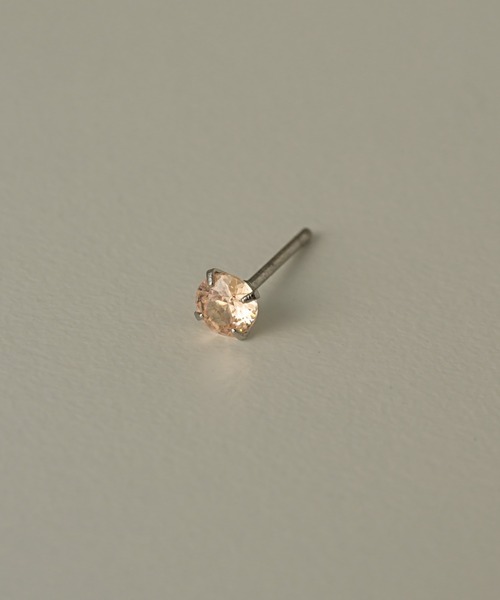 muku（ムク）の「PIERCE / MINI ZIRCONIA（ピアス（両耳用）・レディース・シルバー/オレンジ・FREE）」の13枚目の写真