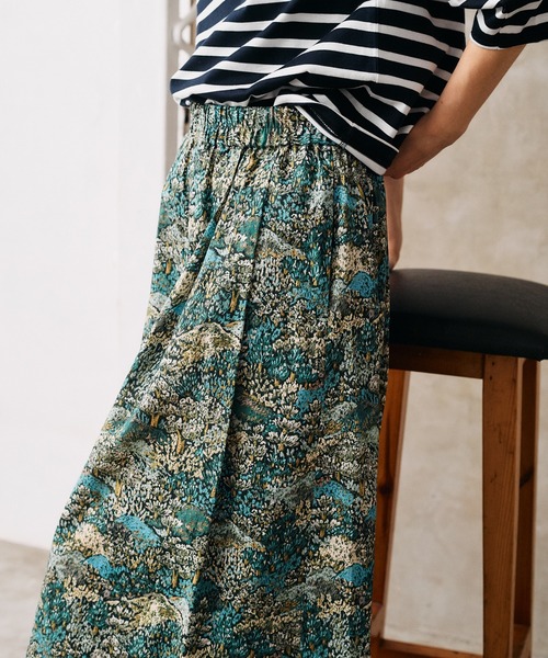 LA MARINE FRANCAISE（マリン フランセーズ）の「リバティプリントギャザーパンツ（その他パンツ・レディース・グリーン/ブルー・0/1）」の8枚目の写真