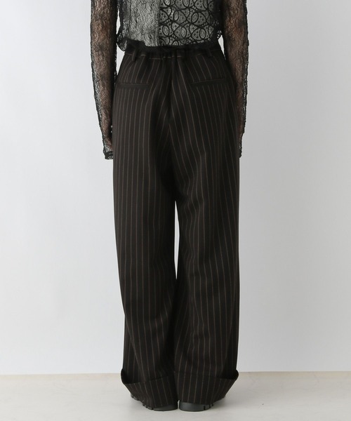 RAGEBLUE（レイジブルー）の「グランパロールアップデザインスラックス/セットアップ対応（スラックス・レディース・ブラウン系/ブラック系/ダークブラウン・FREE）」の17枚目の写真