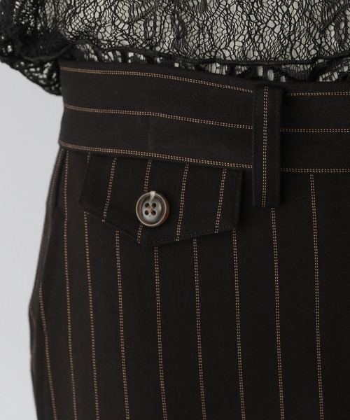 RAGEBLUE（レイジブルー）の「グランパロールアップデザインスラックス/セットアップ対応（スラックス・レディース・ブラウン系/ブラック系/ダークブラウン・FREE）」の20枚目の写真