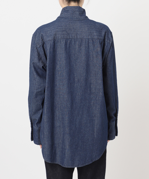 フェザーデニムビッグボウタイシャツ（シャツ/ブラウス）｜SLOBE IENA