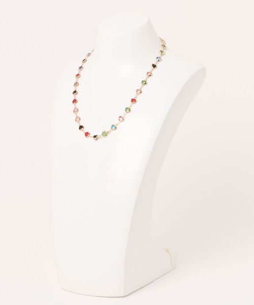 RODEO CROWNS WIDE BOWL（ロデオクラウンズワイドボウル）の「カラフルハートネックレス（ネックレス・レディース・マルチ・FREE）」の6枚目の写真