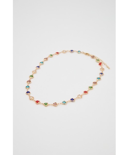 RODEO CROWNS WIDE BOWL（ロデオクラウンズワイドボウル）の「カラフルハートネックレス（ネックレス・レディース・マルチ・FREE）」の2枚目の写真