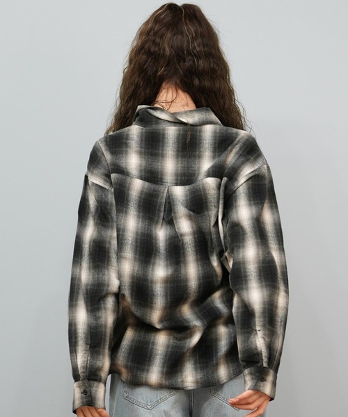 ROXY（ロキシー）の「ROXY/ロキシー LOOK UP シャツ RSH254045（シャツ/ブラウス・レディース・ブルー/ブラック・M）」の3枚目の写真