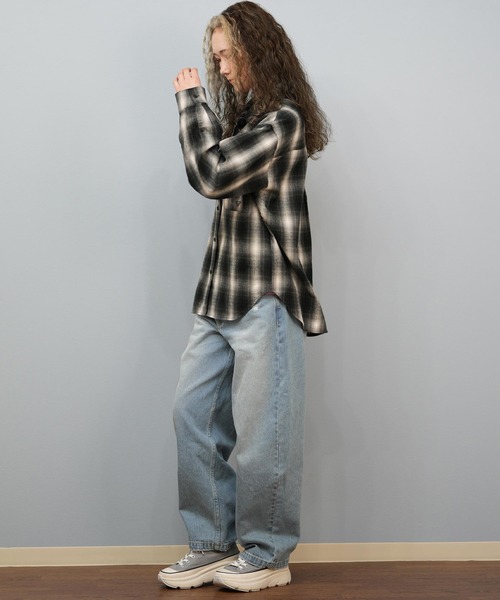 ROXY（ロキシー）の「ROXY/ロキシー LOOK UP シャツ RSH254045（シャツ/ブラウス・レディース・ブルー/ブラック・M）」の7枚目の写真